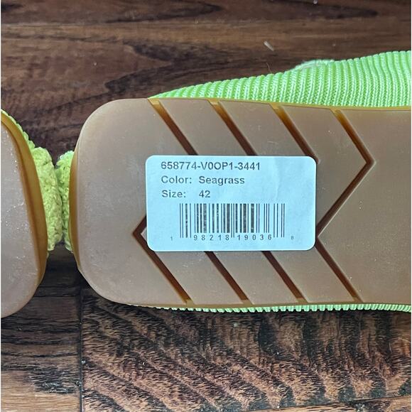 $1095 NIB Bottega Veneta Men\'s Lime Green Terry Cloth Knit Slip-On Loafers 42(9) main image 4